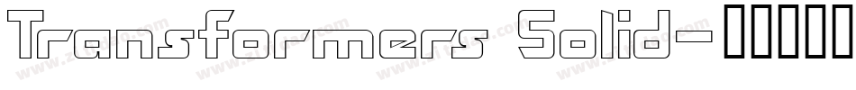 Transformers Solid字体转换